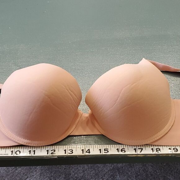 ADRIENNE VITTADINE, blush pink size 36B. Padded push up bra. - Picture 1 of 7